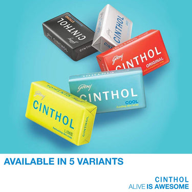 Cinthol Cool Soap, 100g (Pack of 8) | with Icy-cool Menthol | Soaps For Bath | Grade 1 Soap | For All Skin Types